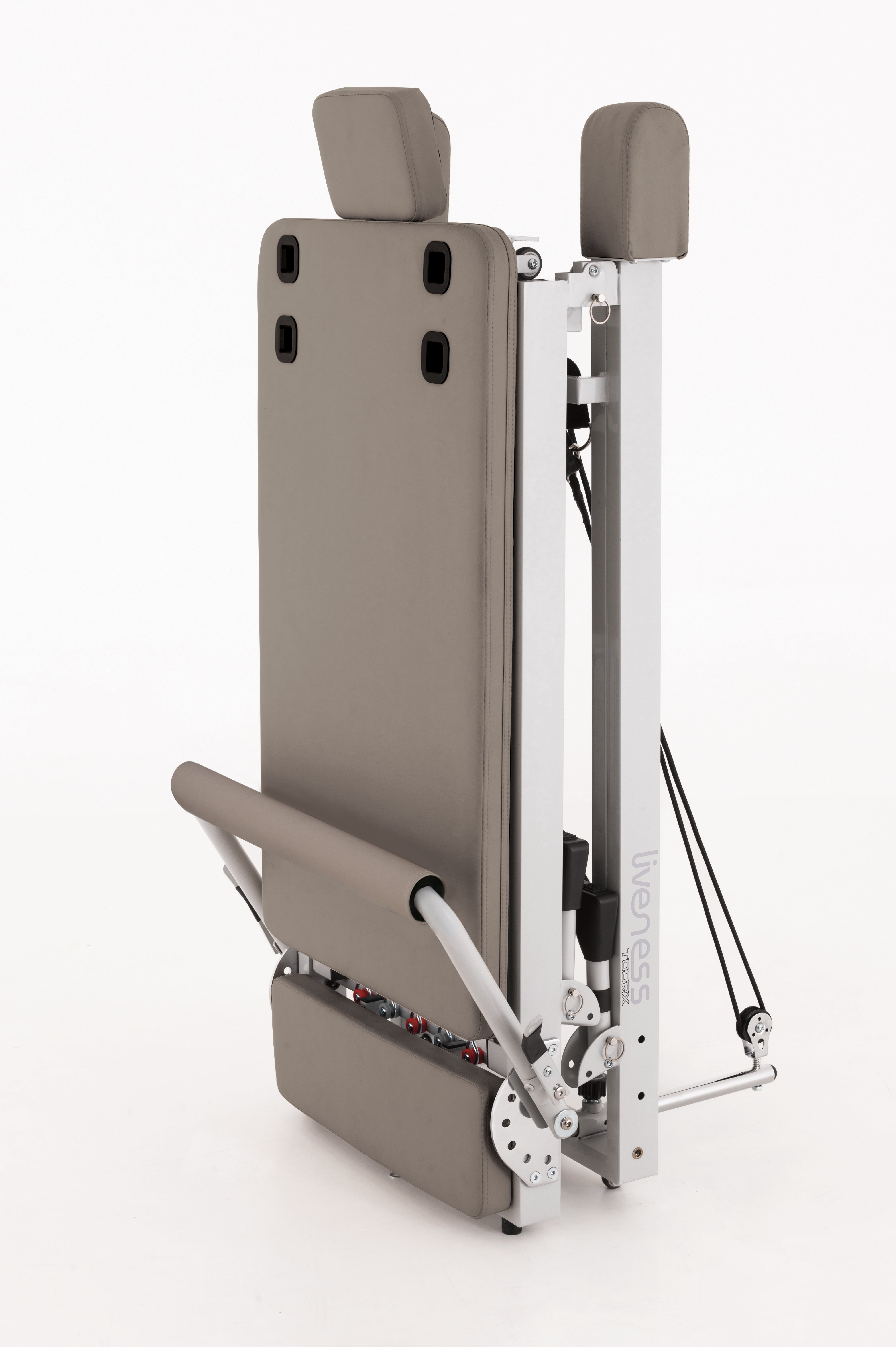Liveness PTX-300 plegado para almacenamiento vertical, vista frontal