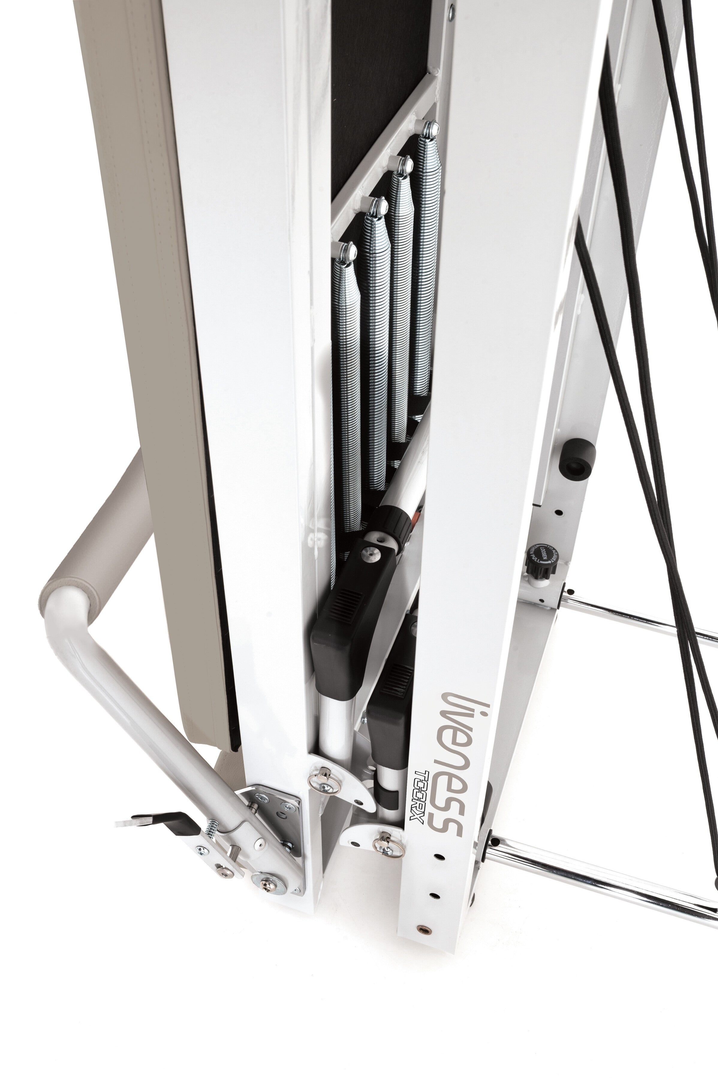 Ruedas de transporte y base del Liveness PTX-300 plegado