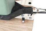 Detalle de las correas y el acolchado Green Tea del Liveness PTX-500