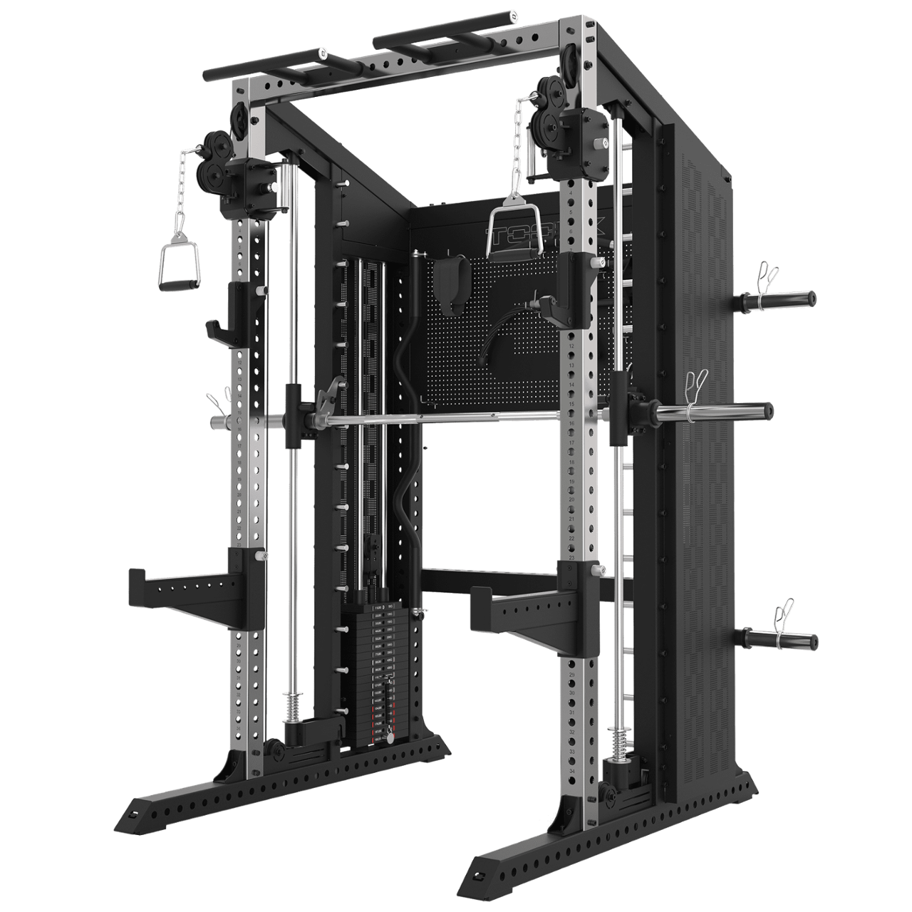 Toorx ASX-8000: máquina Smith, rack y doble polea